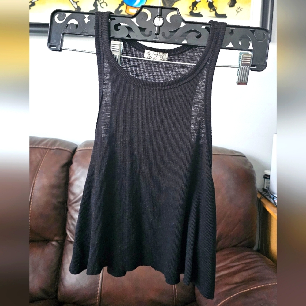 Free People intimately black tank top sz S